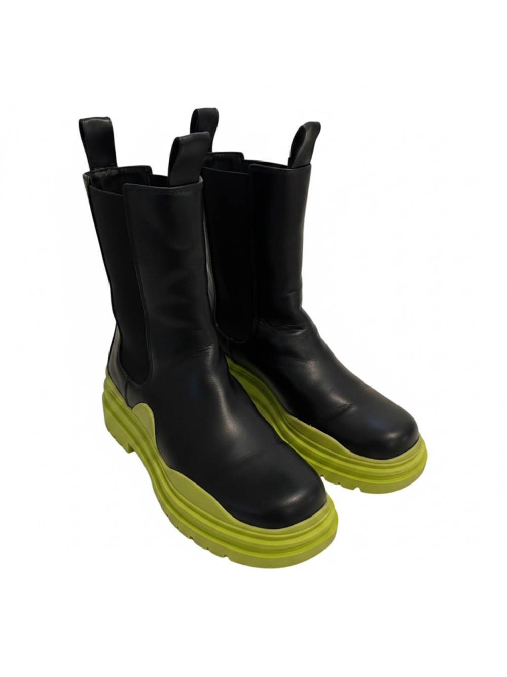 Lemonade Black Boots with Neon Sole size 9